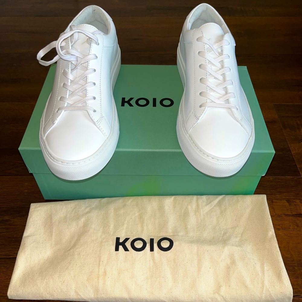KOIO men’s Capri (1st Gen) in triple white. EU size 41, US size 8. Brand new